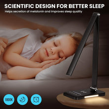 Load image into Gallery viewer, Multi-Functional LED Desk Lamp - Fast Charger, Eye-Caring Light &amp; Modern Design