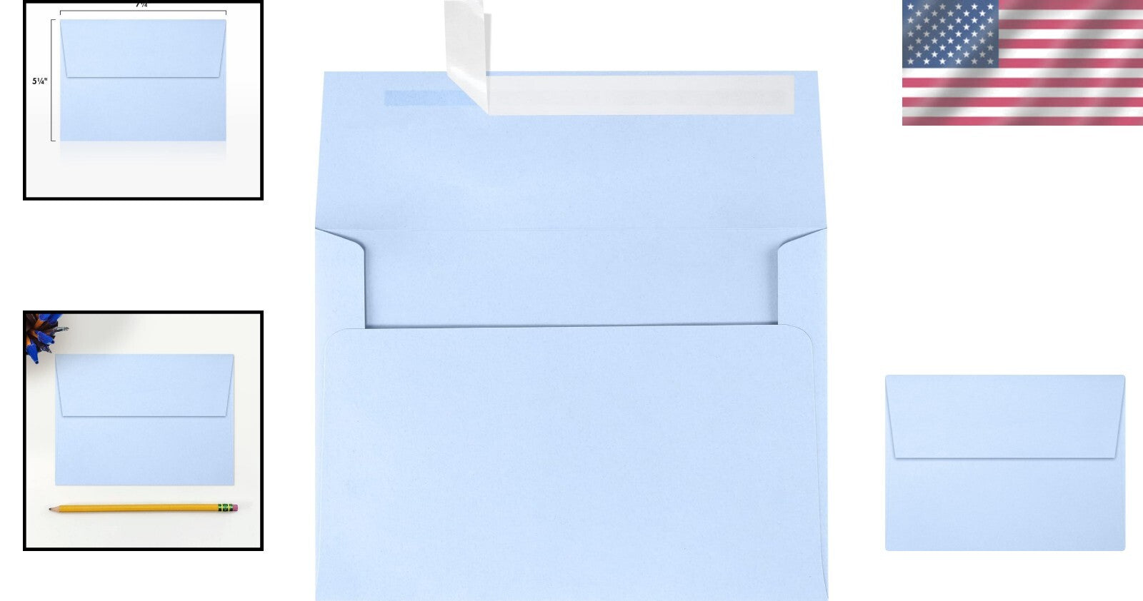 Durable Self-Seal A7 Envelopes in Baby Blue – Perfect for Every Occasion
