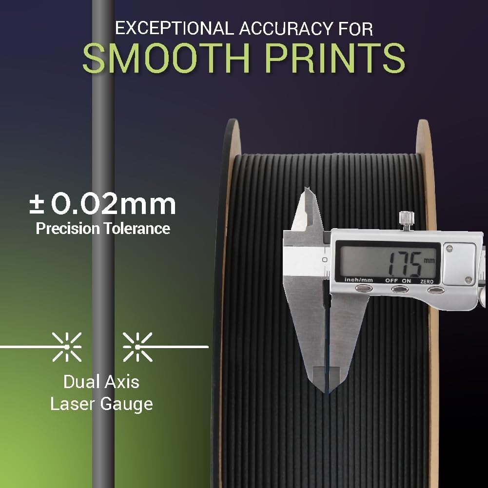 Robust 1.75mm Fiberon PA12-CF Nylon Filament - Ideal for High-Speed Printing