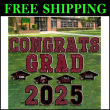 Load image into Gallery viewer, Neon Graduation Yard Decorations - 20 Inspirational Signs for Class of 2025