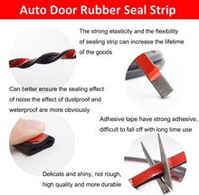 Load image into Gallery viewer, 33FT EPDM Rubber D-Shaped Weather Stripping - Noise Insulation for Cars &amp; Trucks