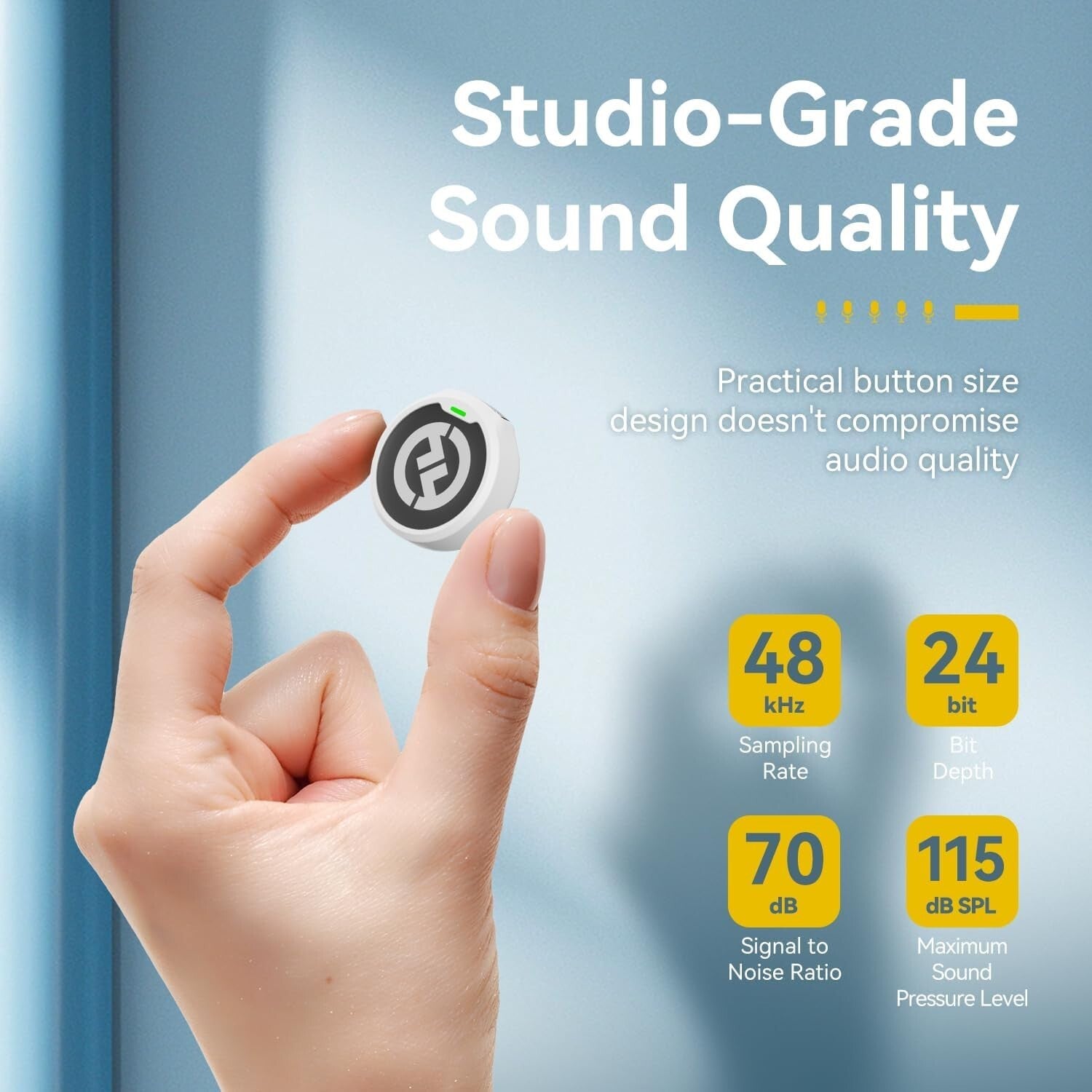 Lark M2 Wireless Lavalier Microphone - Instant Pairing, Omnidirectional Audio