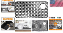 Load image into Gallery viewer, Black Silicone Sink Mat - Non-Slip Protector, 28.2''x 14.2'' for Kitchen Glam