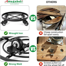 Load image into Gallery viewer, 16" Heavy Duty Metal Plant Caddy with Wheels for Indoor &amp; Outdoor Use