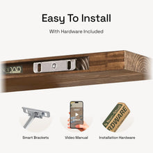 Load image into Gallery viewer, Versatile 16 Inch Rustic Floating Shelves for Bathroom, Kitchen, Living Room