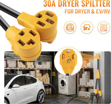 Load image into Gallery viewer, 4-Prong 30AMP Adapter Cable - Connect EVs to Dryer Outlets Efficiently
