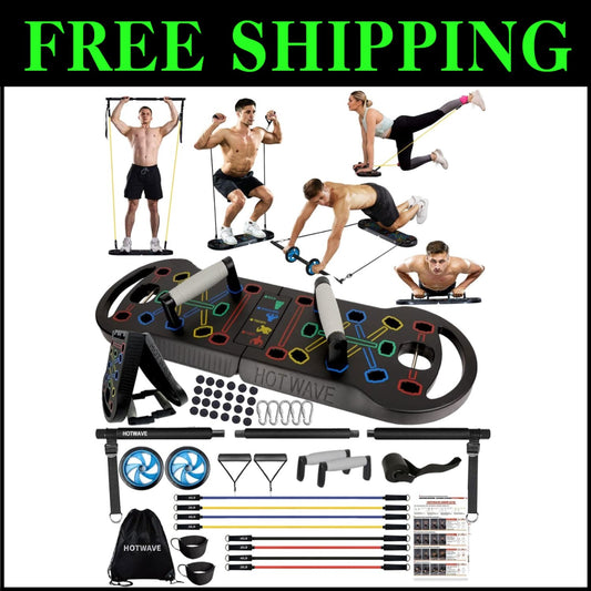 Durable Push Up Board for Muscle Training - Supports 300 lbs, Lightweight Design