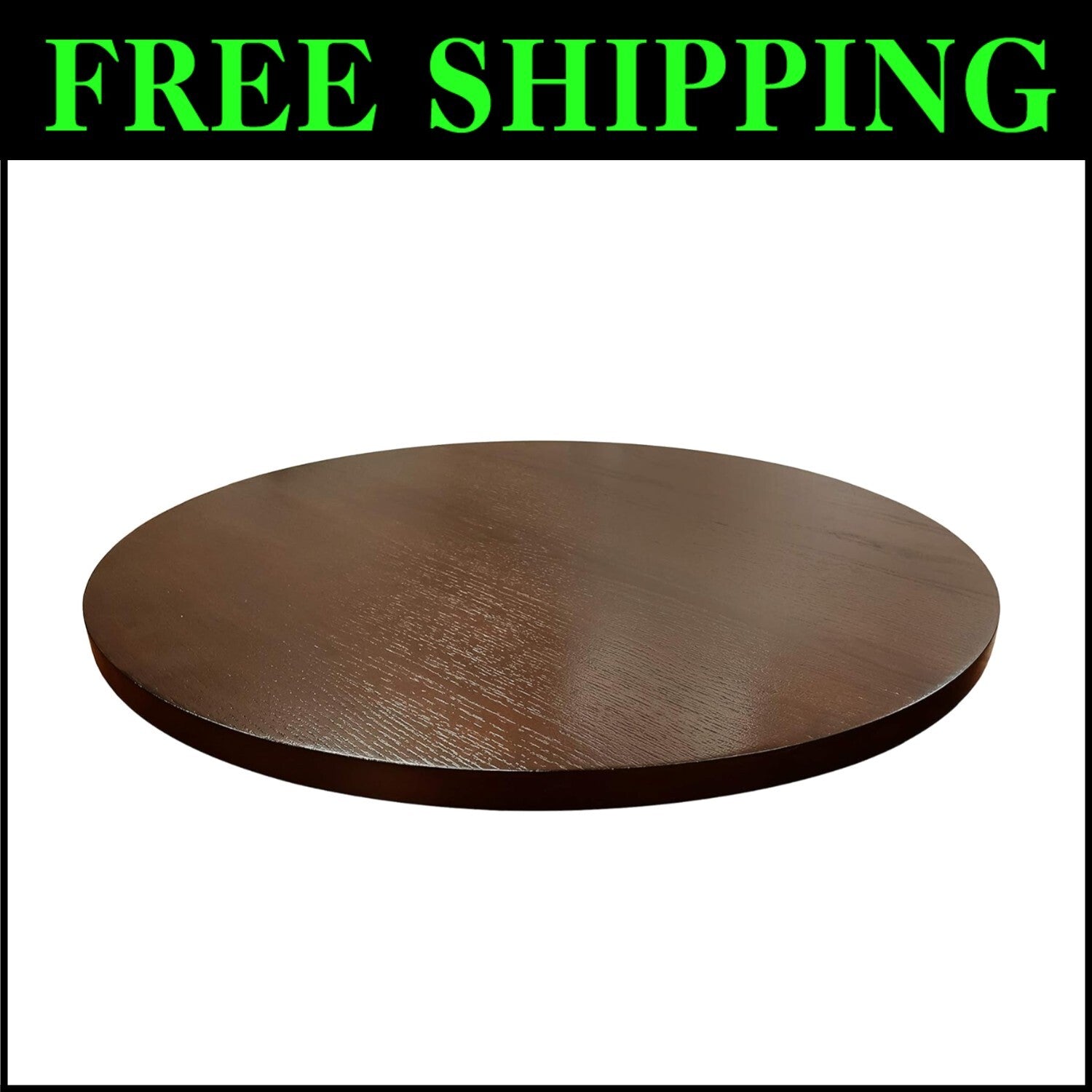 Espresso Finish 21-Inch Spinning Lazy Susan for Elegant Dining Experience