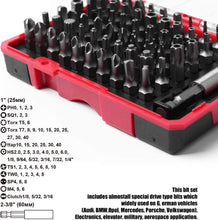 Load image into Gallery viewer, 61-Piece S2 Steel Security Bit Set with Precision-Machined Tips - Ideal for H...