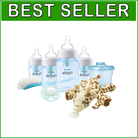 3-Piece Philips Anti-Colic Bottle Set with Snuggle Pacifier - Ideal for Newborns