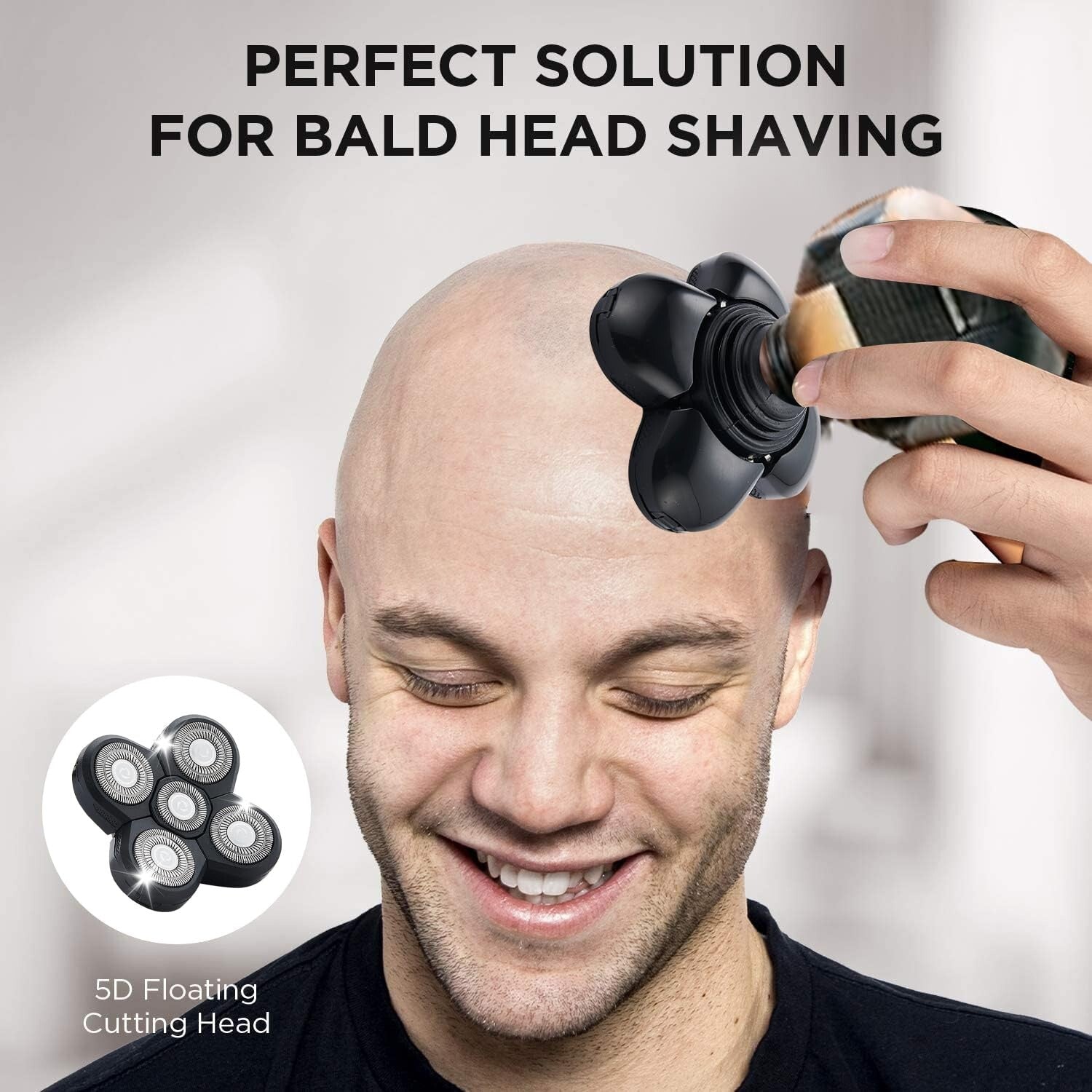 4PCS 360-Degree Shaver Replacement Blades for Bald Men & Women - Safe and Smooth