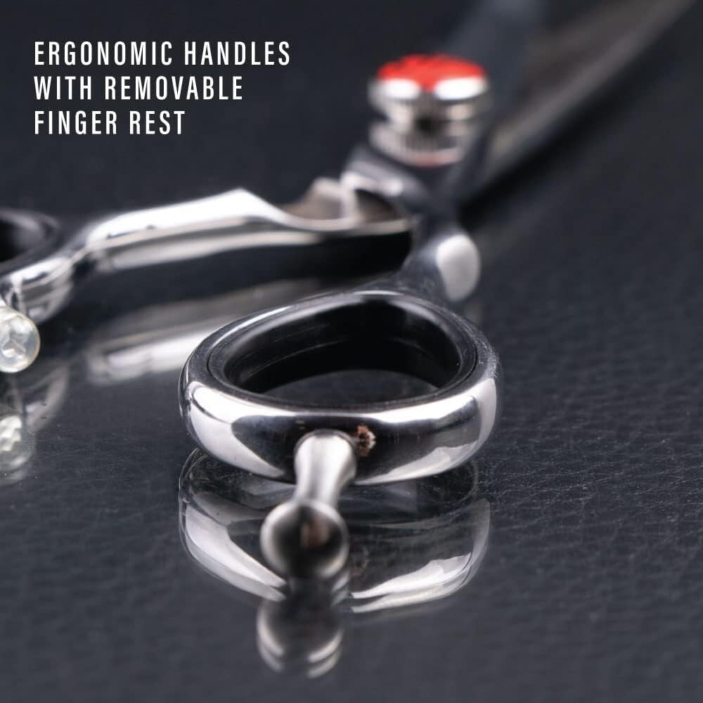 Versatile 6.5" Tokko Hair Shears - Regular and Thinning Scissors for Barbers