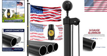 Load image into Gallery viewer, Sturdy 25FT Aluminum Flag Pole with Patented Wind Reinforcement - Complete Kit