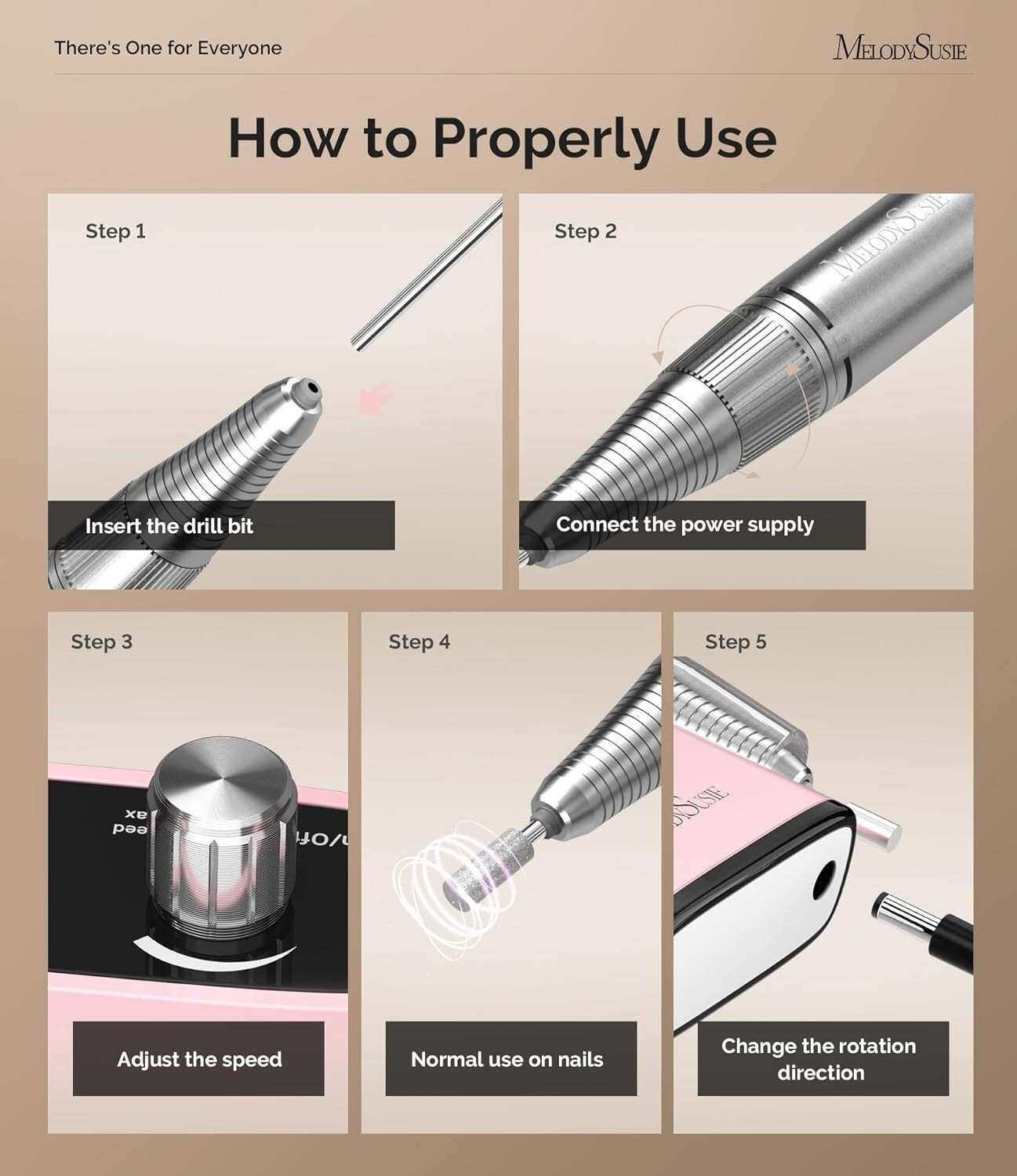 High-Speed Salon Nail Drill - 30,000 RPM with LCD Display & Low Vibration Design