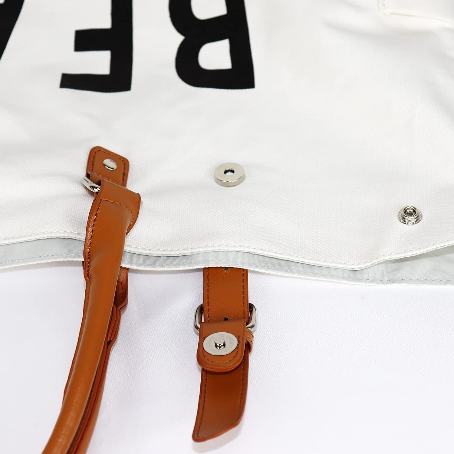 Oversized Beach Tote with Multi Pockets and Vegan Leather Handle - Sandproof Bag