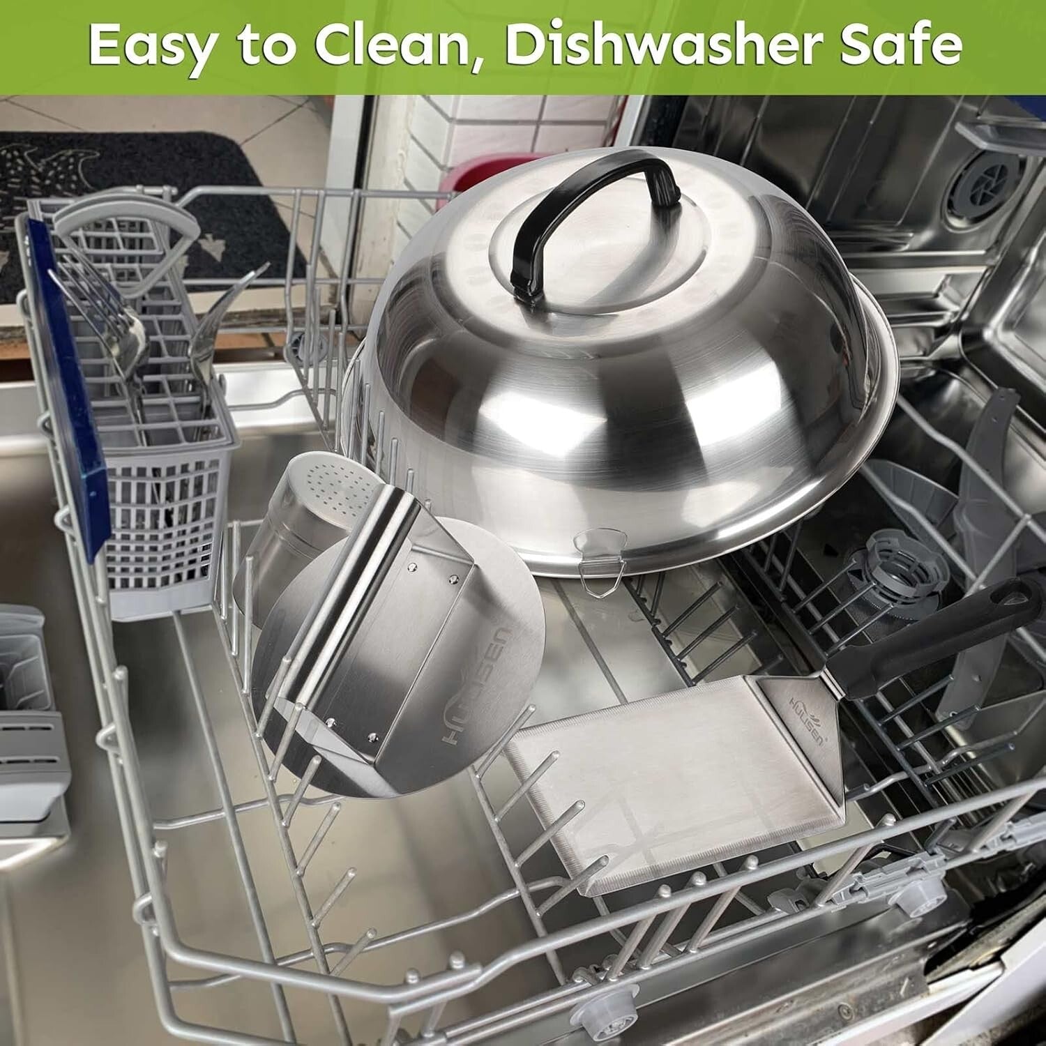 Complete BBQ Accessories Kit with Burger Press, Basting Cover & Spachula