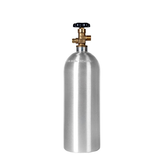 High Strength 5LB CO2 Tank - Aluminum Cylinder with Valve and Lightweight Form