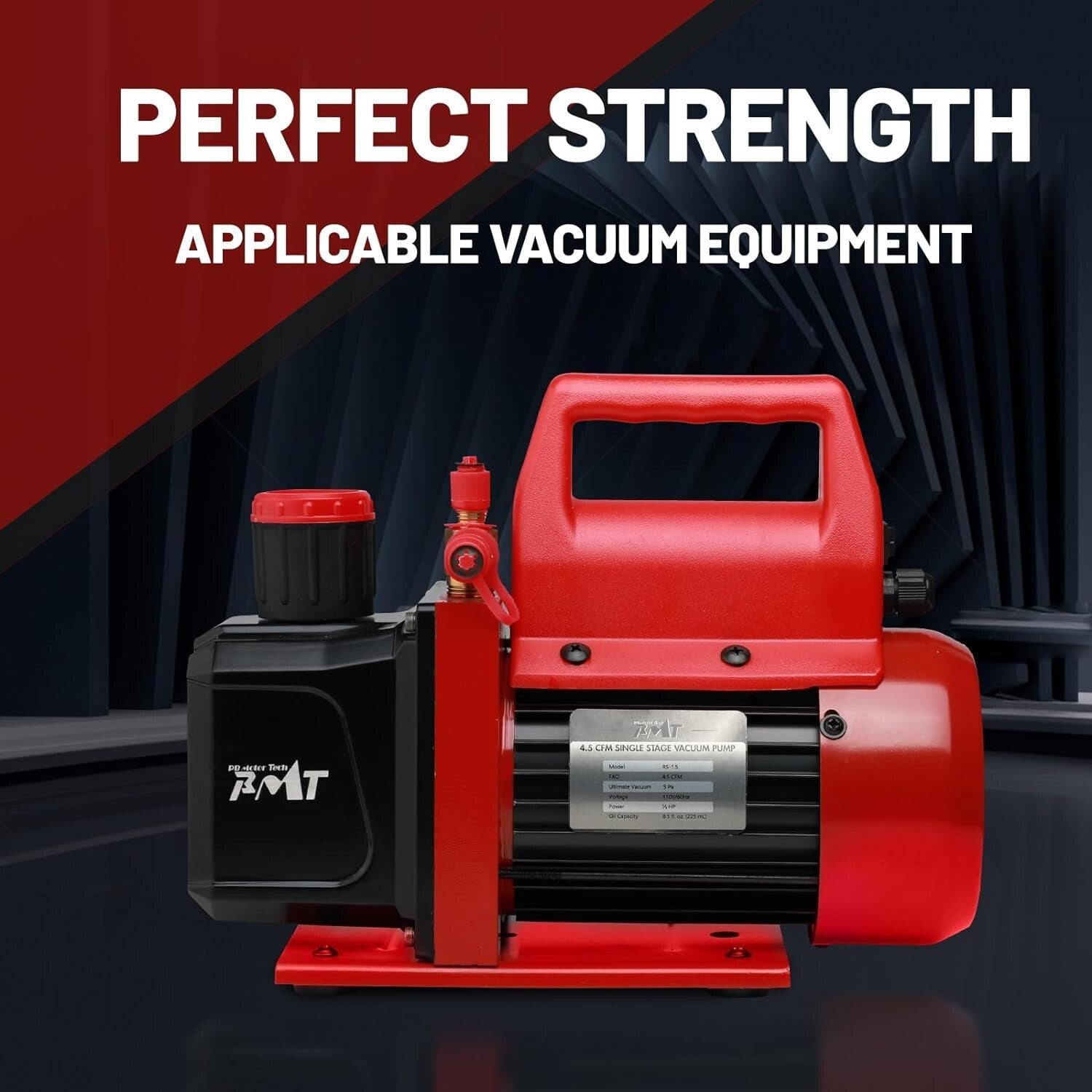 Powerful 1/3HP Vacuum Pump with Adjustable Intakes for Versatile Applications