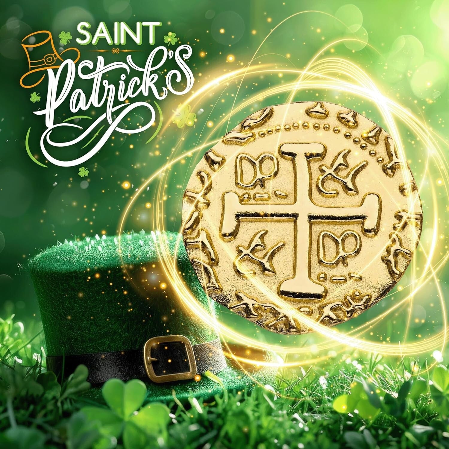 Authentic Gold Pirate Doubloons - 1.18 Inch Coins for Games and Celebrations