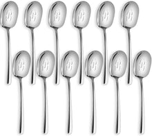 Load image into Gallery viewer, Versatile 12 Inch Slotted Serving Spoons - Durable and Rust-Resistant Set of 12