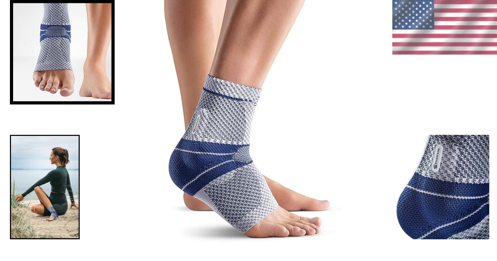 Durable MalleoTrain Ankle Brace - Size 5 Left, Pain Relief for Active Recovery