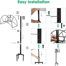 Load image into Gallery viewer, Detachable Heavy-Duty Freestanding Hose Holder - Elegant Outdoor Storage