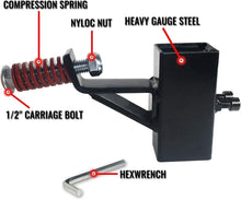 Load image into Gallery viewer, AR500 Steel T-Post Target Hanger with 15° Cant - Secure Mounting Adapter