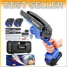 Load image into Gallery viewer, Cordless 6-Inch Mini Chainsaw - Lightweight Handheld Electric Saw for Gardeners