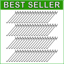 Load image into Gallery viewer, Bulk Pack of 100 Black Peg Board Hooks - 10 Inch Wall Mount Storage Solutions