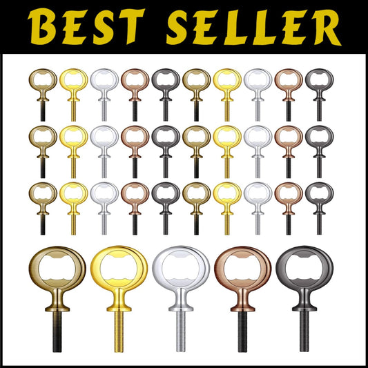 30-Piece Stainless Steel Bottle Opener Kit - DIY Craft for Events & Gifting