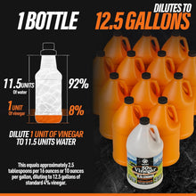 Load image into Gallery viewer, 50% Pure Concentrated Vinegar - 12.5X Power Home &amp; Outdoor Cleaning Solution