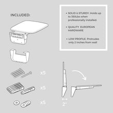 Load image into Gallery viewer, Compact &amp; Modern Shower Bench - Fold Down Shower Seat with 350lbs Capacity