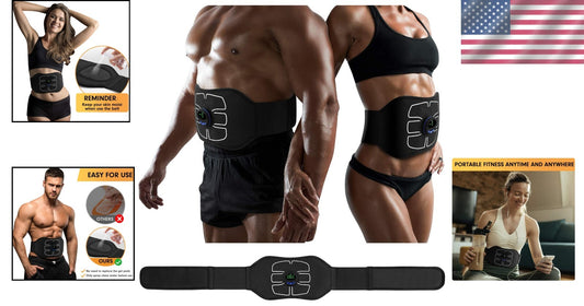 ABS Stimulator with 6 Modes: Effective Home Workout Equipment for Toned Abs