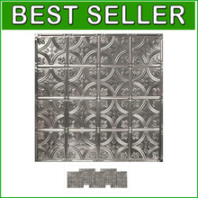 Load image into Gallery viewer, Sustainable 5 Pack 24 Inch Tin Ceiling Panels for Kitchens - Easy Installation