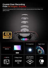 Load image into Gallery viewer, 4K Wide-Angle Bike Dash Cam with Parking Monitor &amp; Reliable Battery Performance