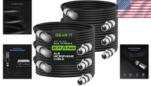 Load image into Gallery viewer, Professional 20ft XLR Male to Female Cables - 6-Pack with Lifetime Guarantee
