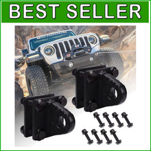 Load image into Gallery viewer, Premium Powder Coated D-Ring Shackle Mounts for Trucks and ATVs (2 Pack)