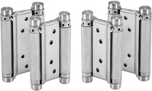 Load image into Gallery viewer, Premium Stainless Steel Double Action Spring Hinges - 4 Pieces for Versatile Use
