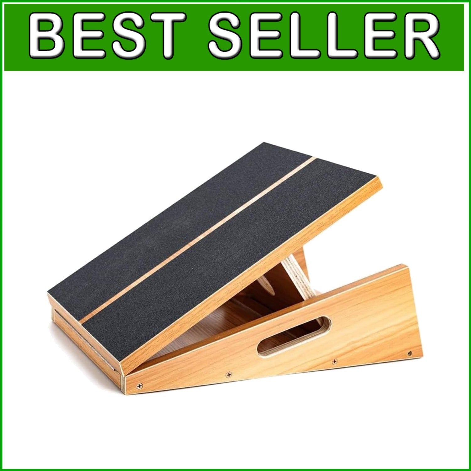 Multi-Functional Wooden Stretch Board with Anti-Slip Surface & Adjustable Angle