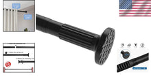 Load image into Gallery viewer, Multi-Purpose Adjustable Shower Curtain Rod, 51-126 Inch, Black - Ready to Use