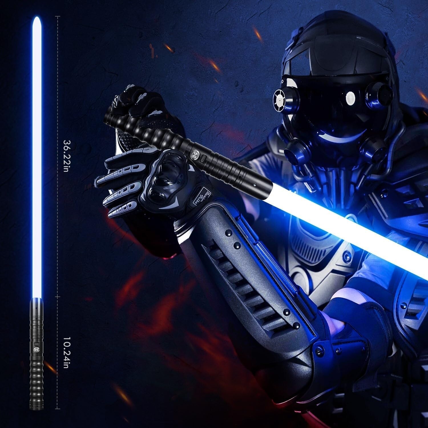 Aluminium Alloy Combat Lightsaber with Smooth Swing & Realistic Sound Effects