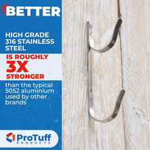 Load image into Gallery viewer, Ultimate Pool Storage Solution – 4 Stainless Steel Hooks for Easy Mounting