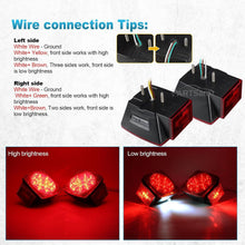 Load image into Gallery viewer, Submersible LED Trailer Light Kit with Square Tail &amp; Side Marker Lights, Unde...