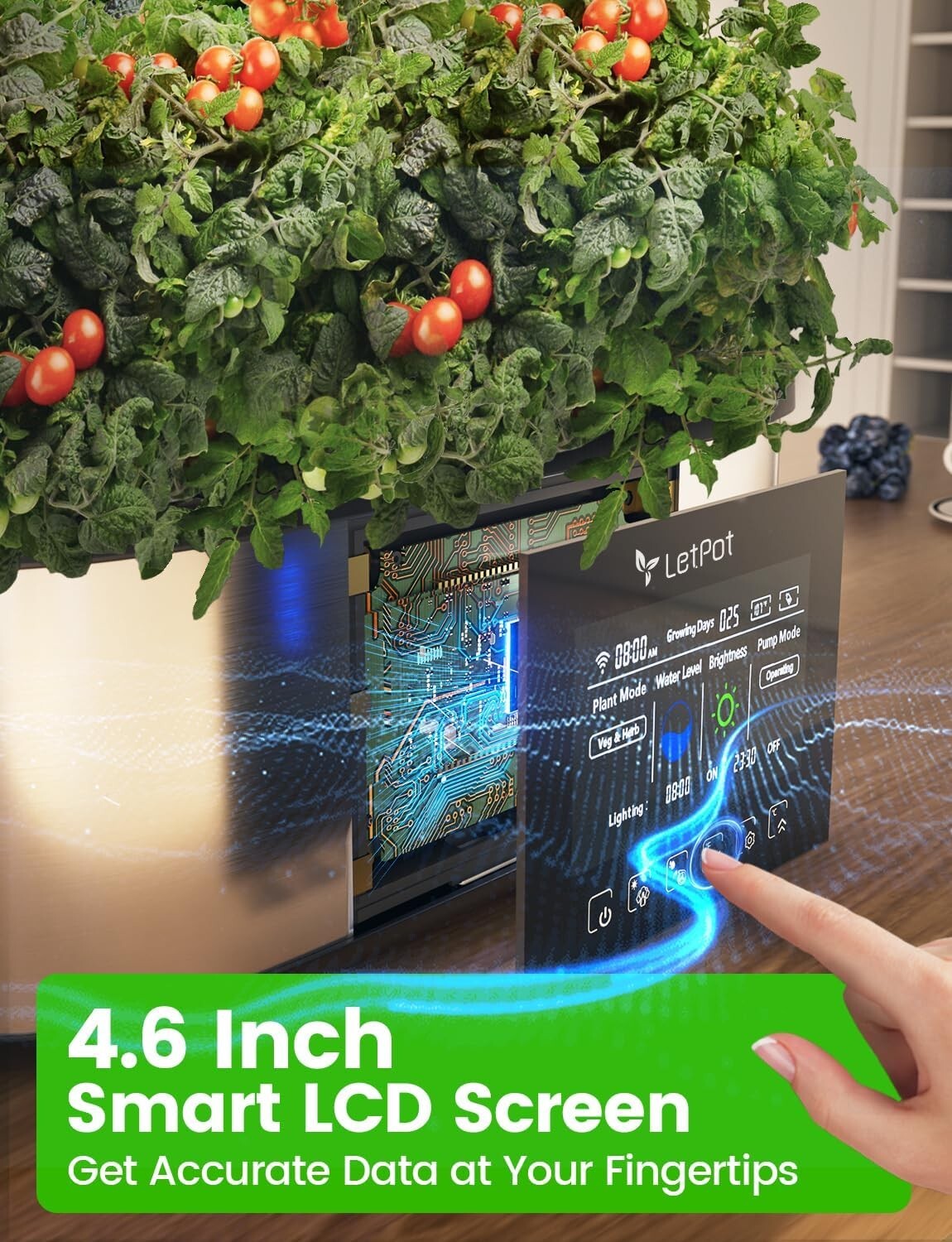 Effortless Hydroponic Gardening System with App Control & 300% Growth Speed