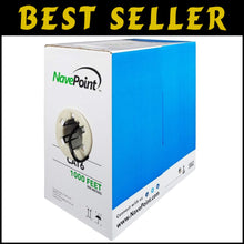 Load image into Gallery viewer, High-Speed 1000ft Cat6 Ethernet Cable - 550MHz, CCA Conductors for Home Use