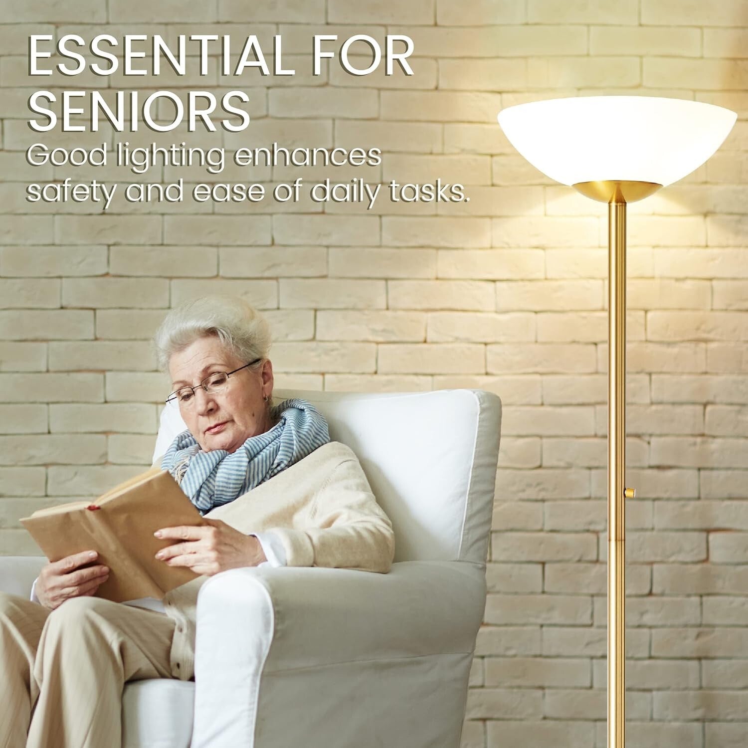 Stylish Dimmable Floor Lamp - 8000 LUMEN for Comfort and Elegance in Any Space