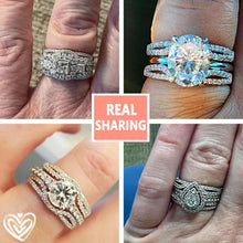 Load image into Gallery viewer, Elegant Sterling Silver Ring Enhancer with AAAAA CZ - Perfect for Any Occasion