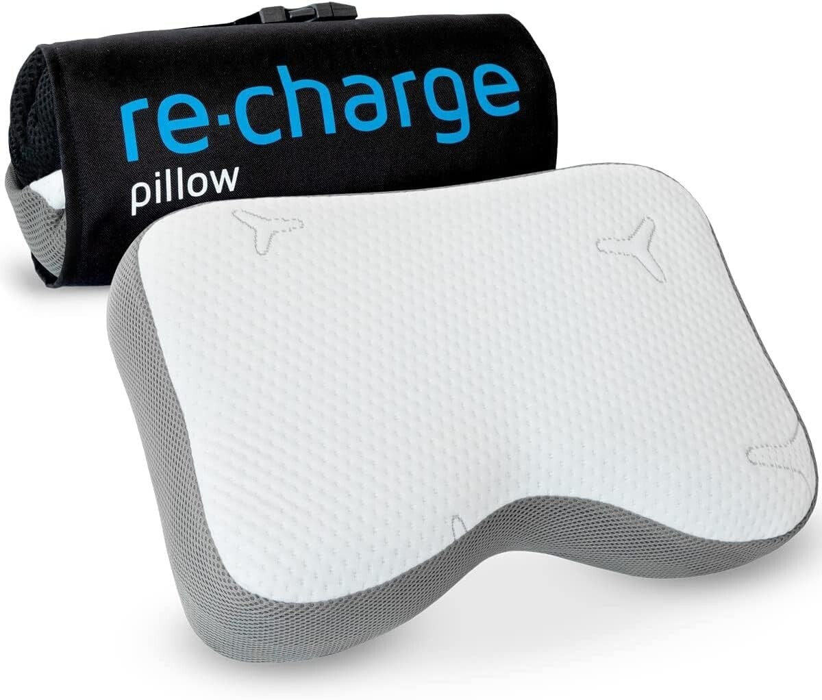 All-in-One Travel Pillow: Ergonomic Memory Foam for Back, Neck and Side Sleepers