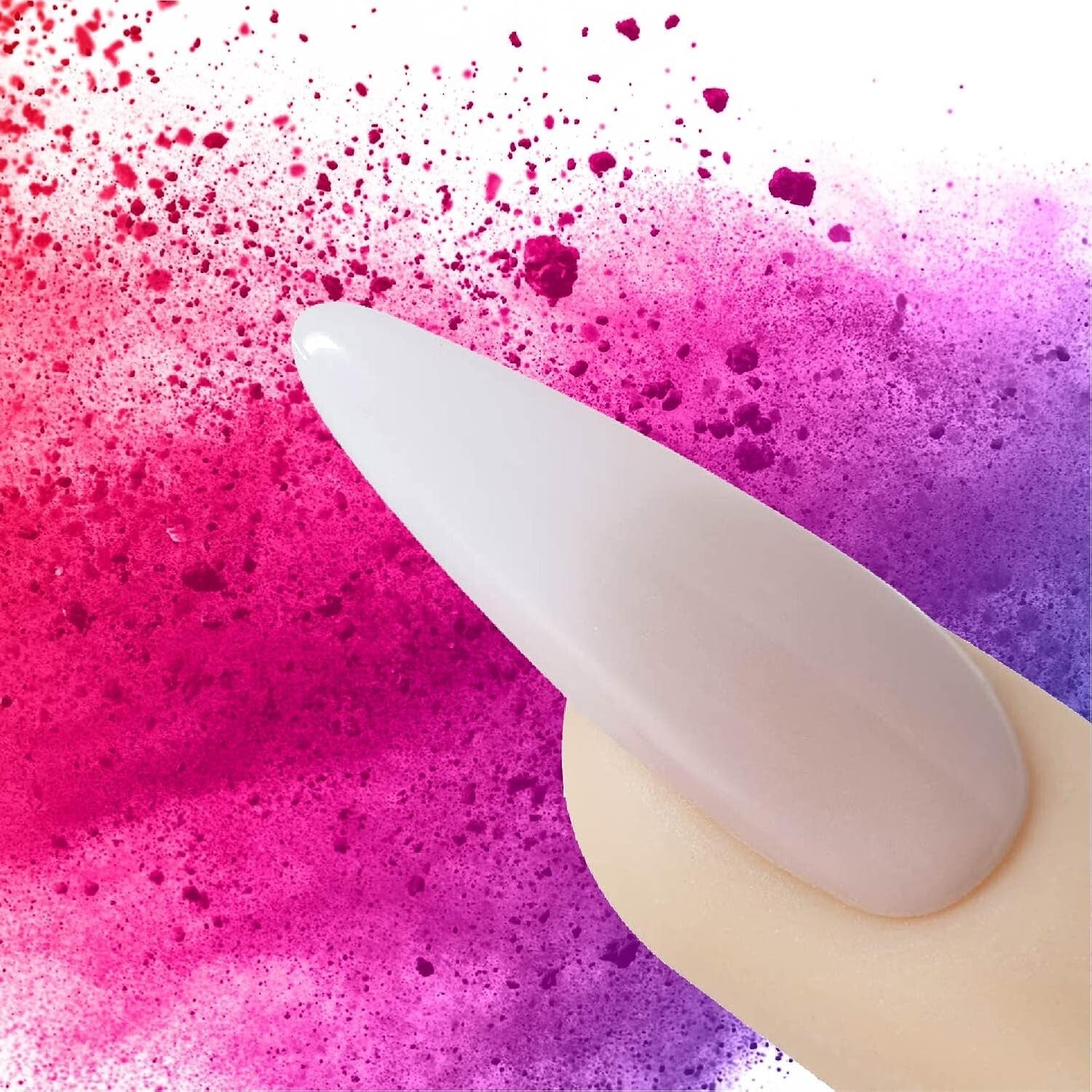 Multi-Size Frost Pink Acrylic Powders - Speed Formula for Effortless Nail Art