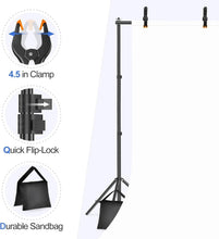 Load image into Gallery viewer, Sturdy 10x7ft Photography Backdrop Support Kit - Ideal for Weddings &amp; Parties